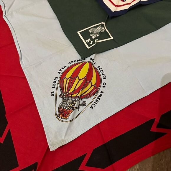 Vintage 1960s Boy Scouts Of America Bandanna Lot of 4 Retro BSA - Picture 3 of 7